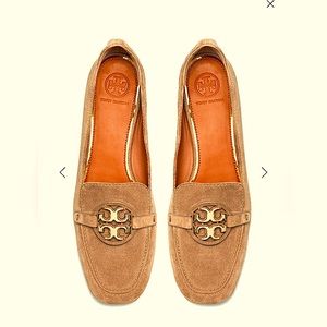 Tory Burch Metal-Miller Suede Loafer